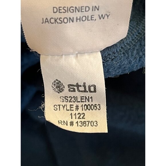 Stio Women's Medium Long Sleeve Cowl Neck Pullover Fleece Stone Blue - Picture 6 of 6